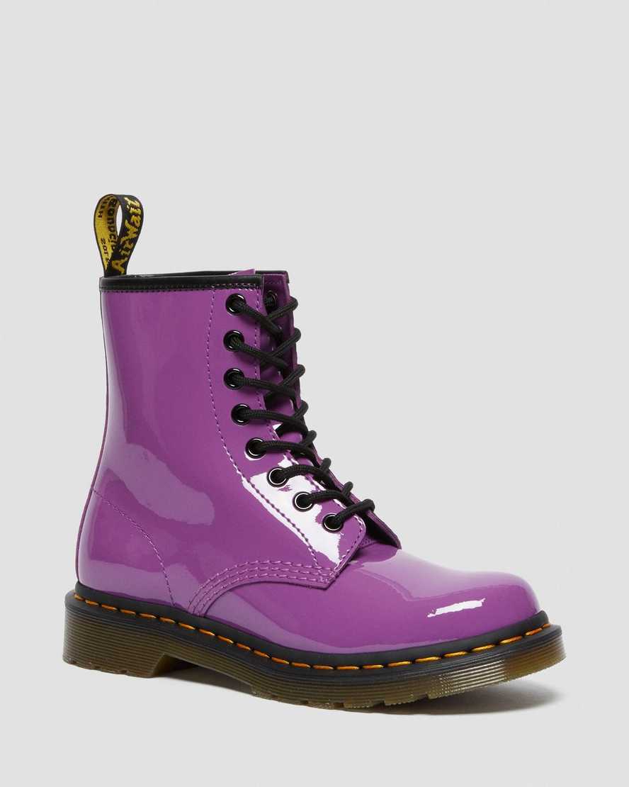 Dr. Martens 1460 Patent Nahka Miesten Nauhalliset Nilkkurit - VaaleanVioletit Nilkkurit [738-IQXHER]